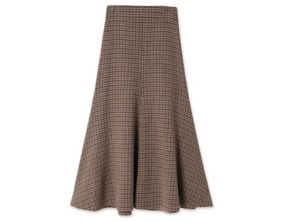 A.W.A.K.E.MODE　Bell Gingham Skirt