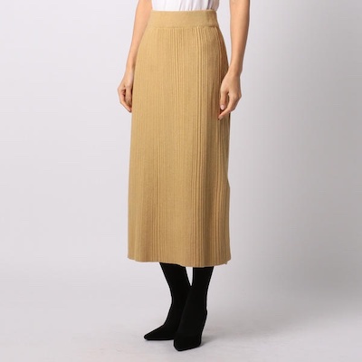 MEW'S REFINED CLOTHES（ミューズ リファインド クローズ）ヨコスリットニットタイトスカート