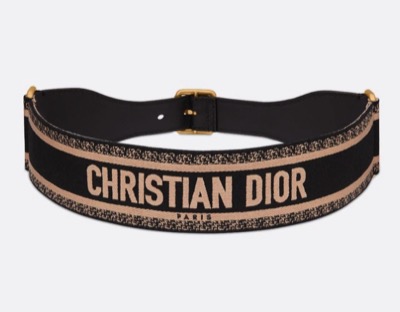 Christian Dior エンブロイダリー キャンバス ベルト