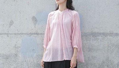 suzuki takayuki puff-sleeve blouse