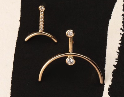 Hirotaka　Diamond Treehopper Earrings