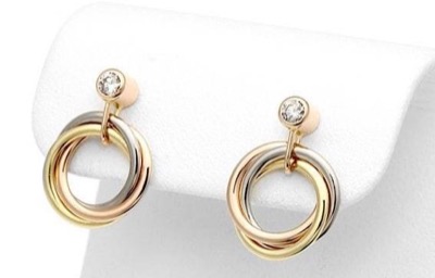 Cartier　Trinity earrings