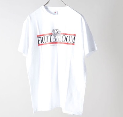 FRUIT OF THE LOOM　”SOUVENIR” バックプリント/前面プリント ロゴTシャツ