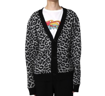 MYne　Leopard Knit Cardigan