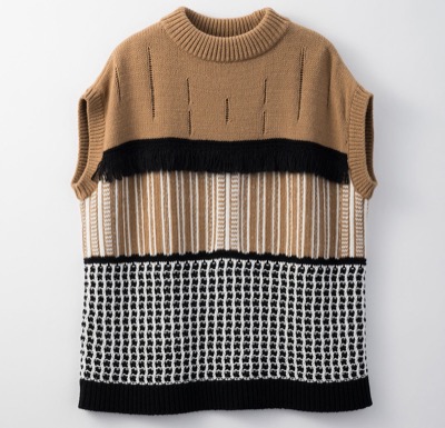 MURRAL　Mixed knit vest top