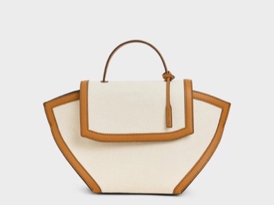 CHARLES & KEITH　Large Trapeze Top Handle Bag