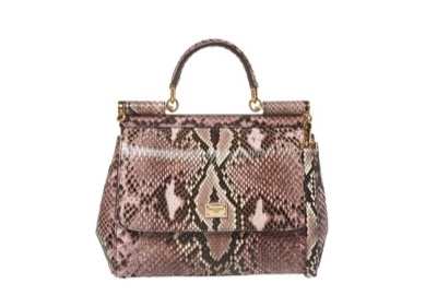 Dolce & Gabbana　Multicolor Python Medium Miss Sicily Top Handle Bag