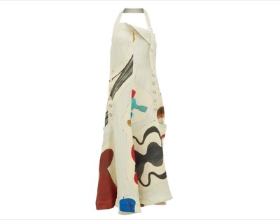 JACQUEMUS　Button-accented Abstract-print Dress In Neutrals
