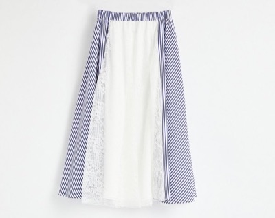 CO|TE　daphne skirt stripes&lace