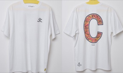 CLOUDY　Park T-shirts Back C Print Half Sleeve WHITE