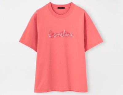 LOVELESS　Safari バイカラーヤーン ロゴTシャツ