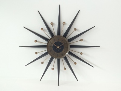 ビンテージ 1950's ELGIN製 USA サンバーストクロック ウォールクロック 壁掛け時計