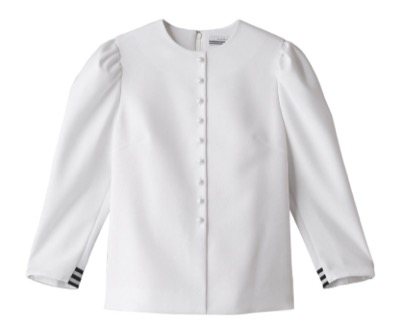 BORDERS at BALCONY　BUTTONED TWILL BLOUSE