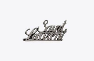 Saint Laurent　メタルのサンローランブローチ