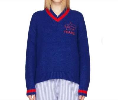 Thames Mmxx.　Blue Knit Style P.G Sweater