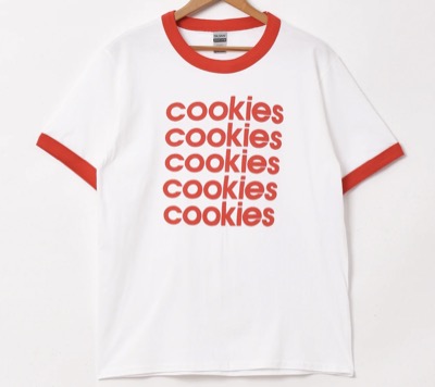 Top of the Hill　cookies プリントリンガーTシャツ