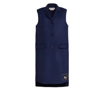 Marni　long wool-cashmere vest coat
