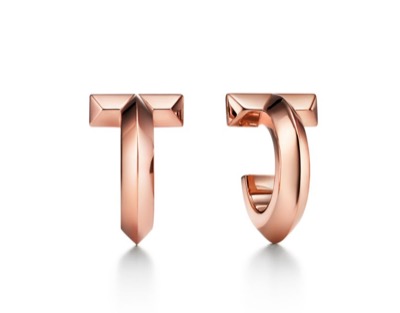 Tiffany&Co　T ワン フープ ピアス