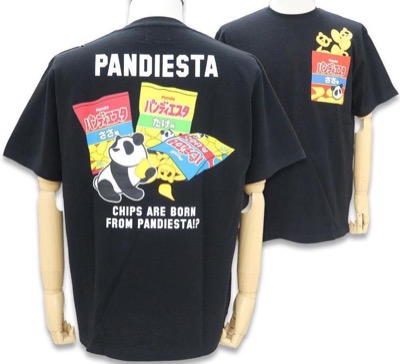 PANDIESTA　ポテトチップス パンダ半袖Tシャツ