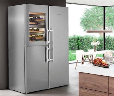 LIEBHERR（リープヘル）　ワインキャビネット付き 冷凍冷蔵庫 SBSes 8486 PremiumPlus