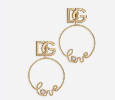 Dolce&Gabbana　クリップイヤリング love＆DGロゴ