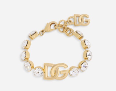 Dolce & Gabbana　ブレスレット ラインストーン DGロゴ
