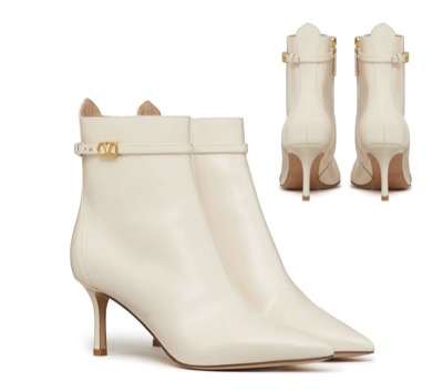 VALENTINO　Tan-go 70mm Leather Ankle Boots