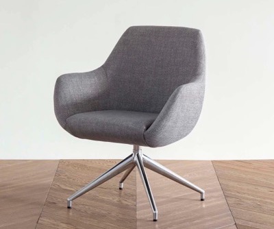 KANADEMONO　Plump Lounge Chair　Gray × Aluminum