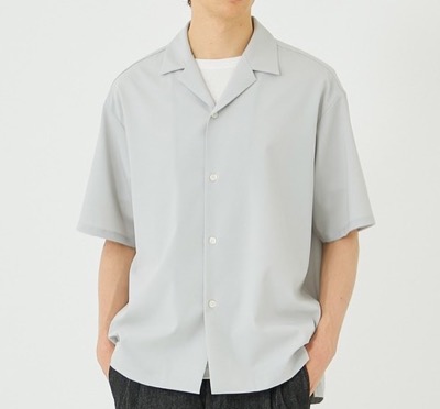 UNITED TOKYO　Dry air ショートスリーブオープンカラーシャツ