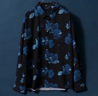 ANPAS　Flower Total Pattern Print Oversize Shirt