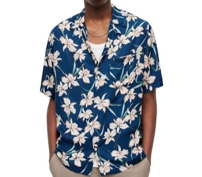 ALLSAINTS　Biarritz Relaxed Fit Floral Shirt Ink
