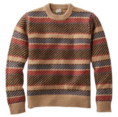 L.L.Bean　Classic Ragg Wool Sweater, Crewneck Fair Isle