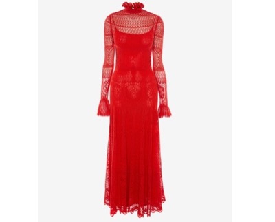 Alexander McQueen　Engineered Lace Knitted Dress