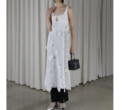 PRANK PROJECT　Flower Motif Knit Dress