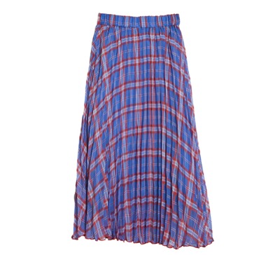 Dear Sisterhood　Different Plaid Pleats Skirt