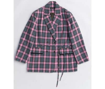 MAISON SPECIAL（メゾンスペシャル）　Loop Yarn Plaid Jacket