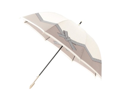 LANVIN en Bleu（ランバンオンブルー）　長傘 耐風 バイカラーリボン