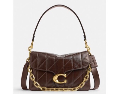 COACH（コーチ）　チェーン タビー ショルダー バッグ・キルティング