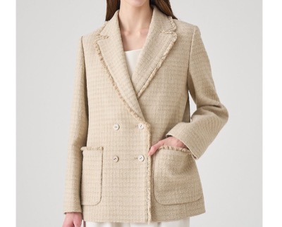 ANAYI（アナイ）　ラティスツイードテーラード ジャケット