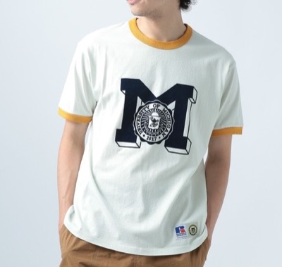 RUSSELL ATHLETIC　MG リンガーTシャツ