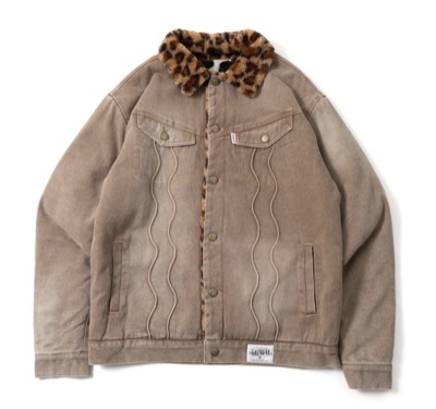 Badway　leopard boa jacket