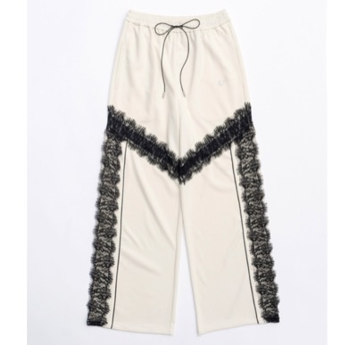 MAISON SPECIAL　Lace Docking Jersey Pants