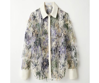 MURRAL　Floating flower lace shirt