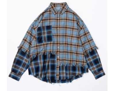 MAISON SPECIAL　Check Oversized Shirts