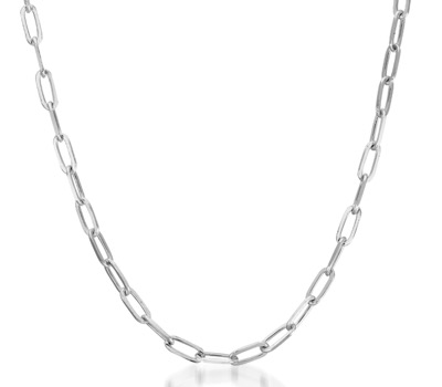 STAR JEWELRY　K10 WHITE GOLD CHAIN 50cm