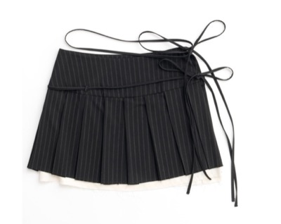 MAISON SPECIAL（メゾンスペシャル）　Pleats Wrap Mini Skirt