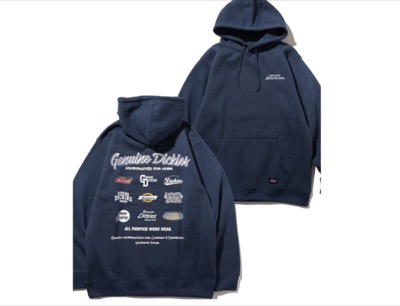 Dickies（ディッキーズ）　裏起毛バックデザイン プルオーバーパーカー