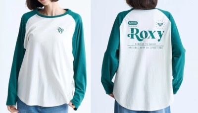 ROXY（ロキシー）　ラグランバックプリント長袖ロンT