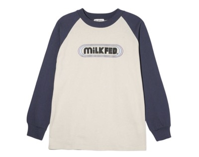 MILKFED.（ミルクフェド）　TIERED OVAL LOGO B/B TEE（着用シーン確認中）