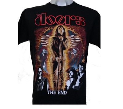 THE DOORS　T-shirt with print in front and back